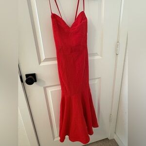 Storets Vibrant Red Midi Dress